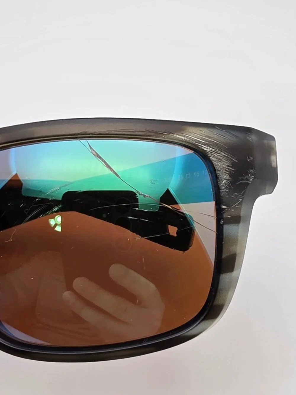 Costa Del Mar Broadbill Matte Reef Frame Polarized 580G Green Mirror Sunglasses